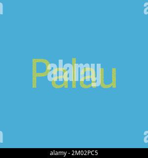 Palau Map Silhouette Pixelated generative pattern illustration Stock ...