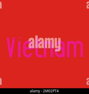 Vietnam Map Silhouette Pixelated generative pattern illustration Stock Vector