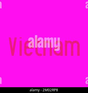 Vietnam Map Silhouette Pixelated generative pattern illustration Stock Vector