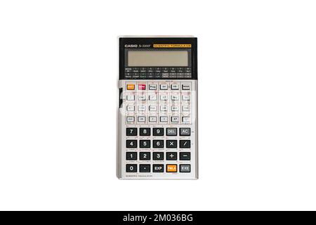 calcolatrice scientifica casio d'epoca Foto stock - Alamy