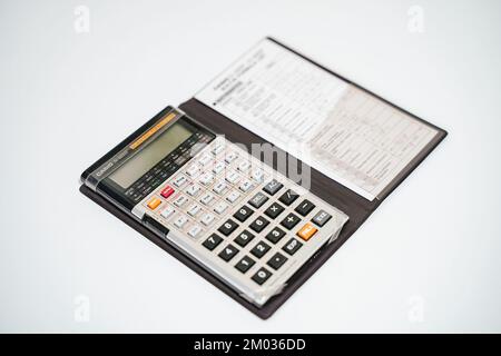 Retrò degli anni ottanta, Casio calcolatrice scientifica Foto stock - Alamy