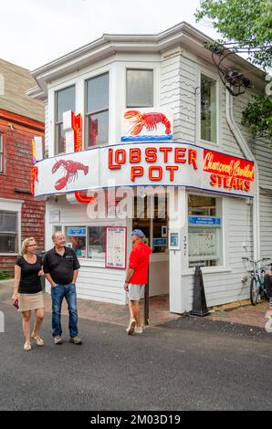 The Lobster Pot Restaurant. Commercial Street. Provincetown, Massachuset. Cape Cod. Stock Photo