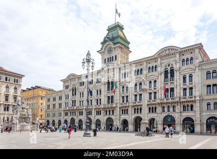 Palazzo del Municipio di Trieste (Town Hall), Piazza Unita d'Italia (Unity of Italy Square), Trieste, Friuli Venezia Giulia Region, Italy Stock Photo