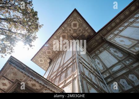 Istanbul, Turkey - October 1 2022: Abdulmecid Efendi Pavillion, Traditional old Ottoman luxury mansion. Today using for art exhibitions Stock Photo