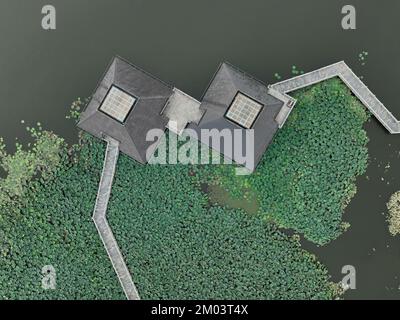 Aerial view of Shizishan mausoleum in Xuzhou, Jiangsu province Stock Photo