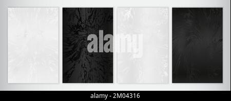 Black and White Elegant Abstract Marble Texture Background Stock Vector
