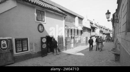 CZE, Czech Republic, Prague: CSSR, Country and People. Everyday life in a country under communist rule. Prague 01.05.1981.Golden Lane, Europe Stock Photo