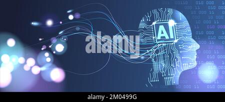 Artificial intelligence in humanoid head with neural network thinks ...