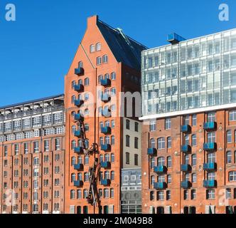 Old warehouse named Stadtlagerhaus in Hamburg in Germany Stock Photo