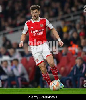 03 Nov 2022 - Arsenal v FC Zurich - UEFA Europa League - Group A - Emirates Stadium   Arsenal's Kieran Tierney during the match against FC Zurich Picture : Mark Pain / Alamy Stock Photo