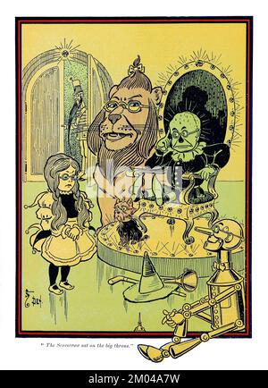 Wizard of Oz by L Frank Baum, 1900 - High Resolution illustration by William Wallace Denslow. Digitally enhanced.18 Stock Photo