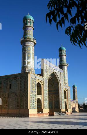 Herat in western Afghanistan. The Great Mosque of Herat (Friday Mosque or Jama Masjid). Stock Photo