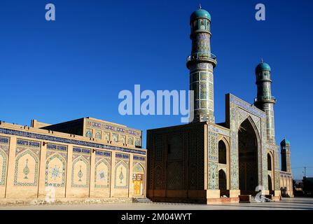 Herat in western Afghanistan. The Great Mosque of Herat (Friday Mosque or Jama Masjid). Stock Photo