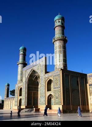 Herat in western Afghanistan. The Great Mosque of Herat (Friday Mosque or Jama Masjid). Stock Photo