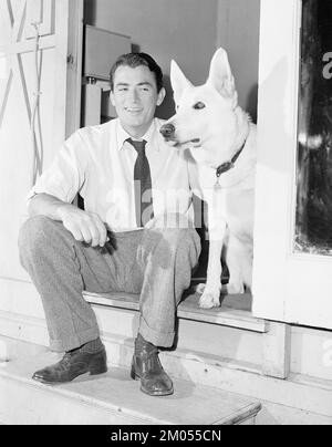 GREGORY PECK in GENTLEMAN'S AGREEMENT (1947), directed by ELIA KAZAN. Credit: 20TH CENTURY FOX / Album Stock Photo