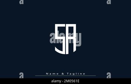 Alphabet letters Initials Monogram logo SR , RS Stock Vector
