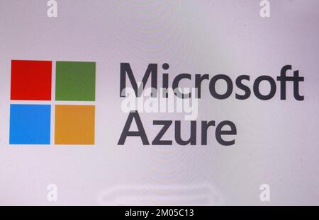 Logo/ Markenname/ brand name: Microsoft Azure, Berlin  (nur fuer redaktionelle Verwendung. Keine Werbung. Referenzdatenbank: http://www.360-berlin.de. Stock Photo