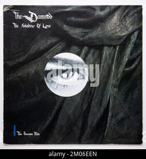Picture cover of the 12 inch single version of The Shadow of Love by The Damned, which was released in 1985 Stock Photo