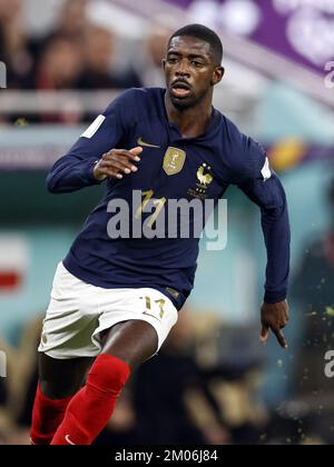 Doha, Qatar. 04th Dec, 2022. DOHA - Ousmane Dembele of France during the FIFA World Cup Qatar 2022 round of 16 match between France and Poland at Al Thumama Stadium on December 4, 2022 in Doha, Qatar. AP | Dutch Height | MAURICE OF STONE Credit: ANP/Alamy Live News Stock Photo