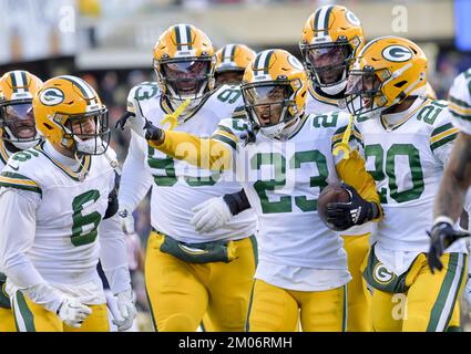 Green Bay Packers' Jaire Alexander in action before an NFL football game,  Sunday, Nov. 27, 2022, in Philadelphia. (AP Photo/Matt Rourke Stock Photo -  Alamy