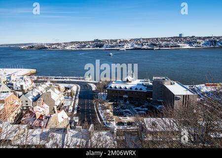 Lower town of Quebec City Stock Photo