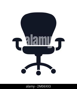 Office chair desk chair computer seat icon Stock Vector