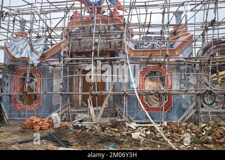 Temple Conservation Project Hoi An Vietnam Stock Photo