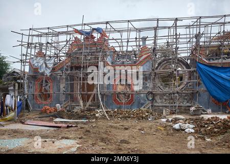 Temple Conservation Project Hoi An Vietnam Stock Photo