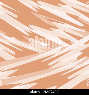 Monochrome Abstract background texture from brush strokes in different direction in trendy autumnal pale orange hues. Pattern for banner, wallpaper, web, poster or card, invitation, label. Vector. EPS Stock Vector