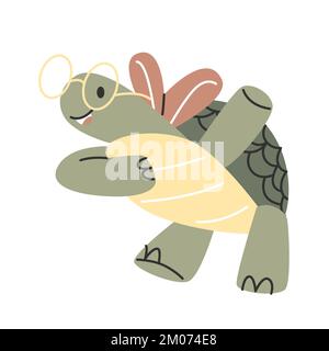 Cute animal in Scandinavian style Stock Vector