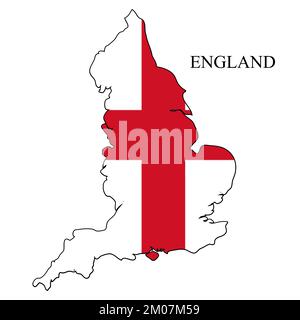 England map vector illustration. Global economy. Famous country. Northern Europe. Europe. UK region. Stock Vector