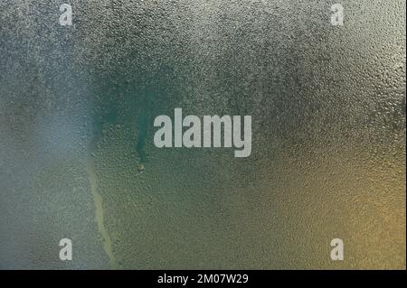 Condensation on the window from a sudden change in temperature outside ...