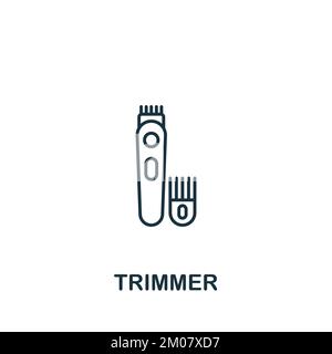 Trimmer icon. Monochrome simple Barber Shop icon for templates, web design and infographics Stock Vector