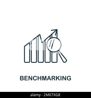 Benchmarking icon. Monochrome simple Business Intelligence icon for templates, web design and infographics Stock Vector