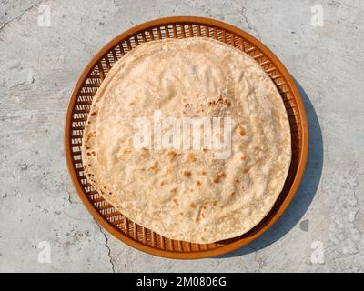 Chapati, also known as roti, rotli, safati, shabaati, phulka, chapo ...