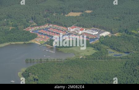 Hafendorf Rheinsberg, Großer Rheinsberger See, Brandenburg, Deutschland Stock Photo