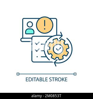 Update request RGB color icon Stock Vector