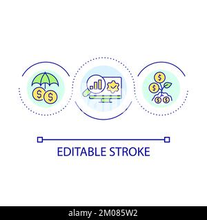 Analyzing income loop concept icon Stock Vector Image & Art - Alamy
