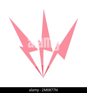 Acute pain lightning icon. Stock Vector