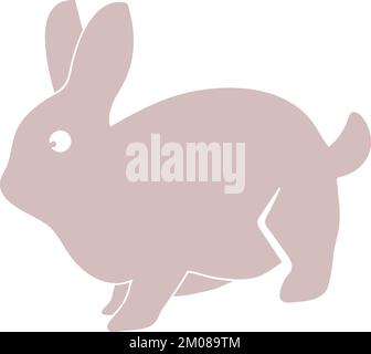 this is rabbit vector element design Stock Vector