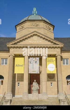 Museum Wiesbaden, Hessisches Landesmuseum für Kunst und Natur, Friedrich-Ebert-Allee, Wiesbaden, Hessen, Deutschland Stock Photo