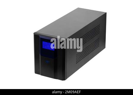 Uninterruptible power supply (UPS) on a white background. With clipping path Stock Photo
