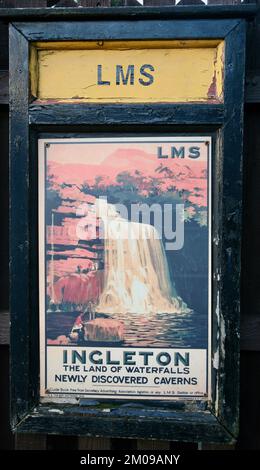 Yorkshire tourist beauty spot of the Ingleton Waterfalls Trail at ...