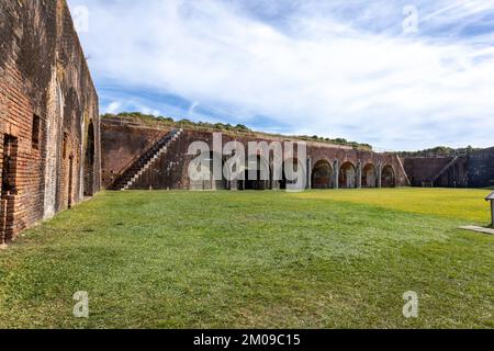 Fort Morgan Baldwin County Alabama United States A Historic Property Of The Alabama Historical Commission Built In 1813 On Mobile Point Stock Photo