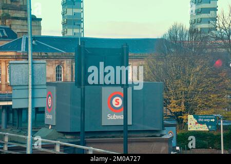 cowcaddens subway underground  station Stock Photo