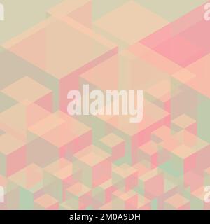 Abstract geometric background from cubes. Vector eps10 Stock Vector