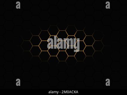 abstract background hexagonal gray tone pattern vector illustration Stock Vector