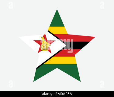 Zimbabwe flag, flat design of flags collection Stock Vector Image & Art ...