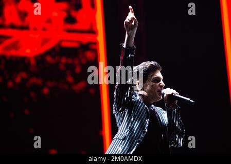 Argentinian band 'Miranda!' closes the second day of Rock al Parque during the comeback of 'Rock al Parque' music festival, the biggest rock festival Stock Photo