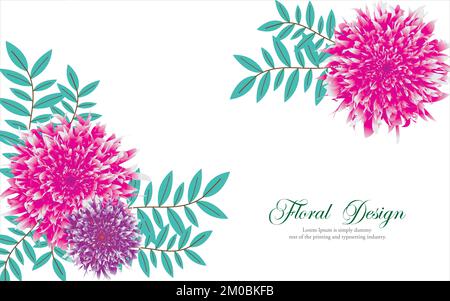 Floral abstract botanical background vector, Seamless digital illustration design Stock Vector